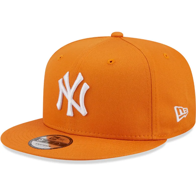 kasketter-flad-orange-snapback-9fifty-league-essential-fra-new-york-yankees-mlb-af-new-era