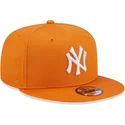 kasketter-flad-orange-snapback-9fifty-league-essential-fra-new-york-yankees-mlb-af-new-era