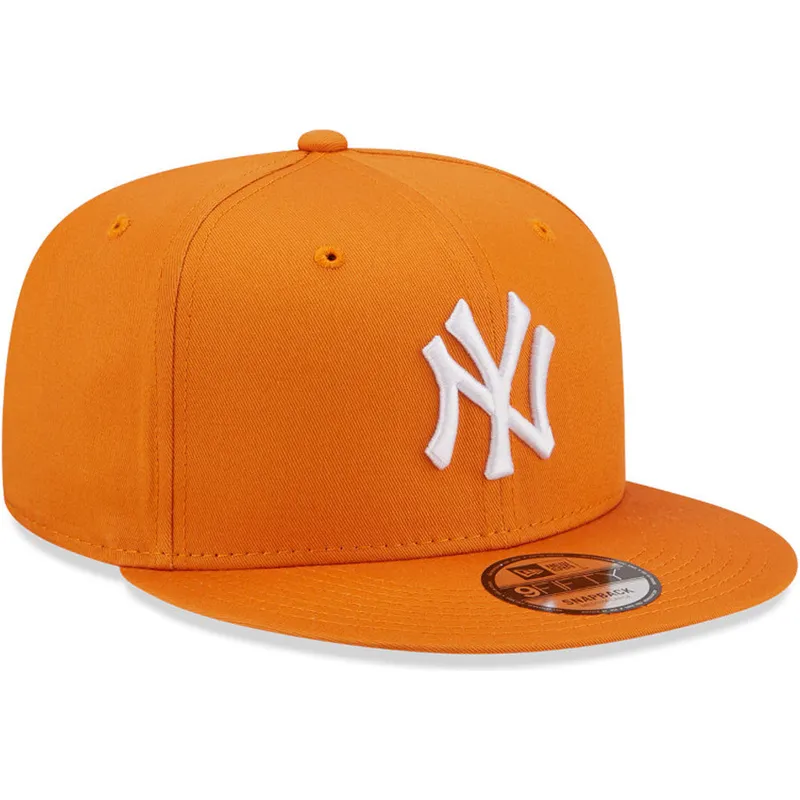kasketter-flad-orange-snapback-9fifty-league-essential-fra-new-york-yankees-mlb-af-new-era