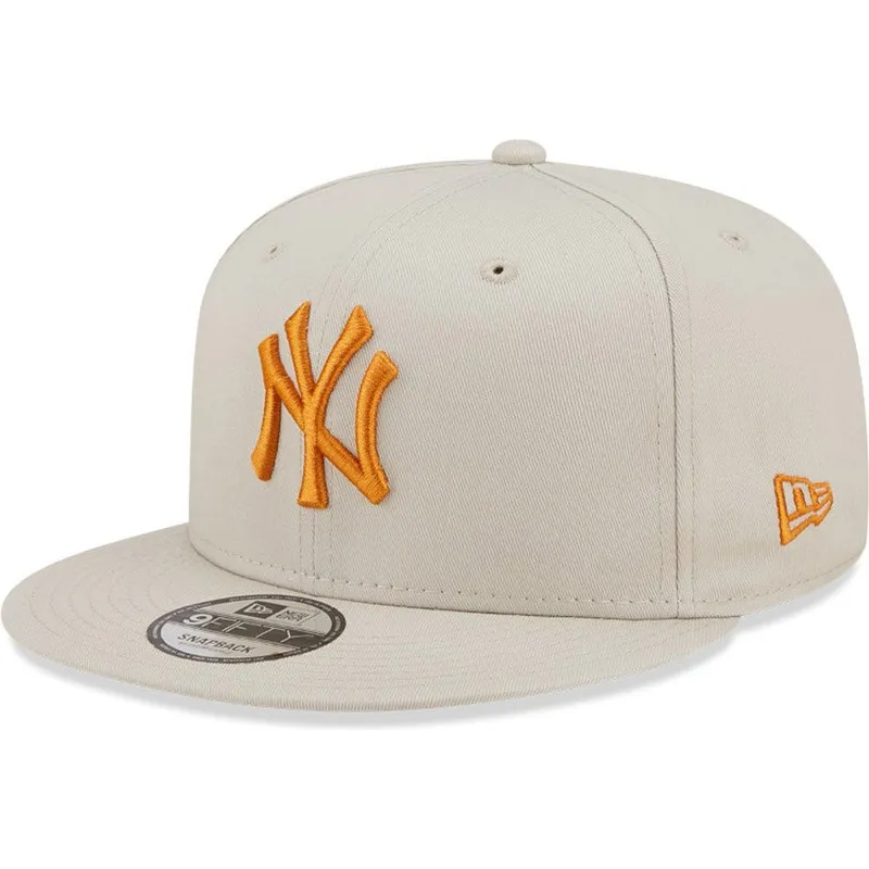 kasketter-flad-beige-snapback-9fifty-league-essential-fra-new-york-yankees-mlb-af-new-era