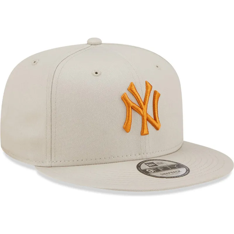 kasketter-flad-beige-snapback-9fifty-league-essential-fra-new-york-yankees-mlb-af-new-era