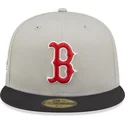 gra-og-sort-fitted-flat-cap-59fifty-world-series-fra-boston-red-sox-mlb-fra-new-era