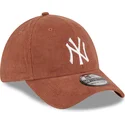 kasketter-buet-brun-tilpasset-39thirty-cord-fra-new-york-yankees-mlb-af-new-era