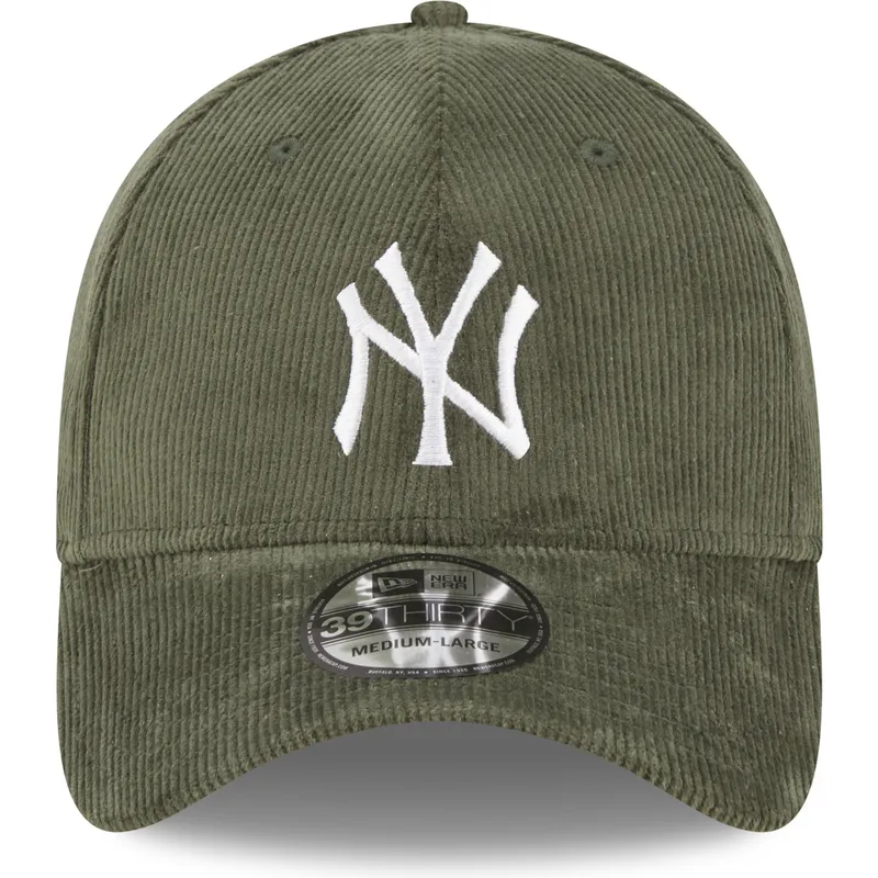 kasketter-buet-gron-tilpasset-39thirty-cord-fra-new-york-yankees-mlb-af-new-era