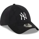 kasketter-buet-marinebla-tilpasset-39thirty-cord-fra-new-york-yankees-mlb-af-new-era