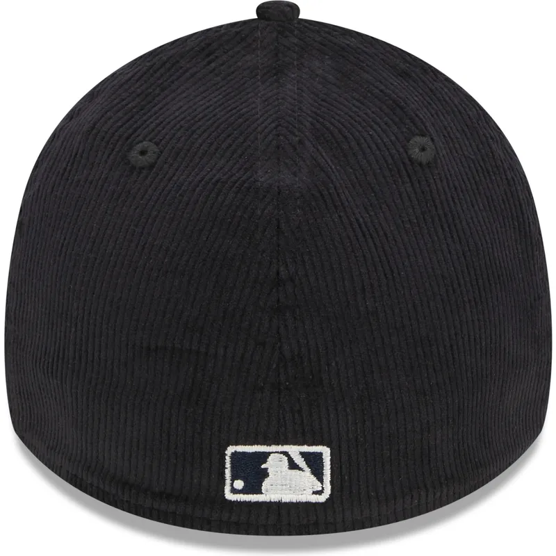 kasketter-buet-marinebla-tilpasset-39thirty-cord-fra-new-york-yankees-mlb-af-new-era