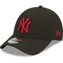 new-era-new-york-yankees-mlb-9forty-league-essential-sort-justerbar-buet-kasket-med-rodt-logo