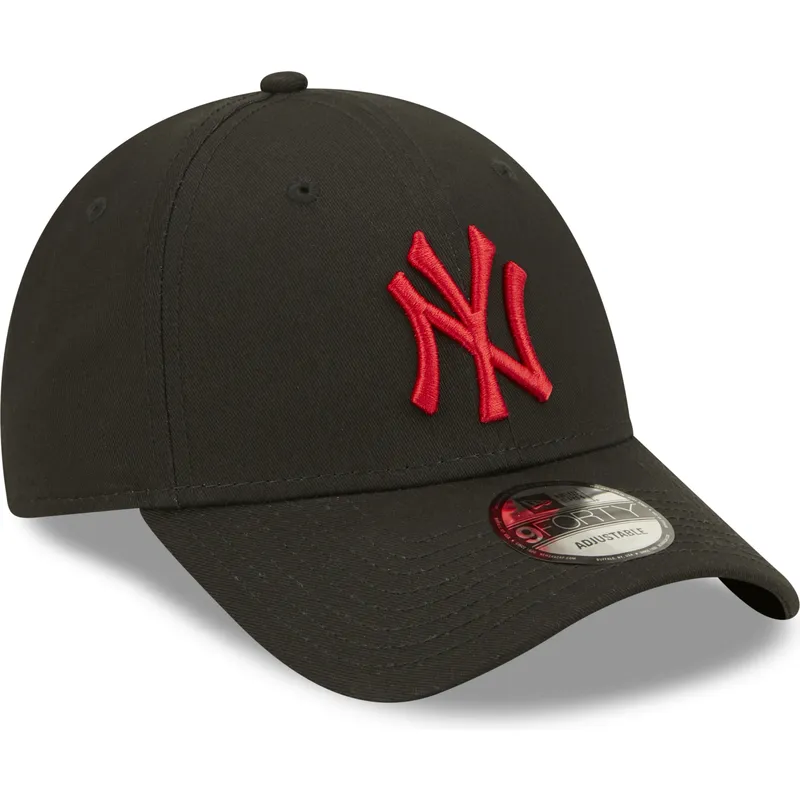 kasketter-buet-sort-justerbar-rem-9forty-league-essential-fra-new-york-yankees-mlb-af-new-era