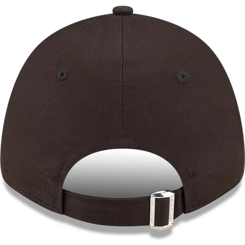 sort-justerbar-kurvet-kasket-med-gult-logo-9forty-seasonal-infill-fra-new-york-yankees-mlb-fra-new-era