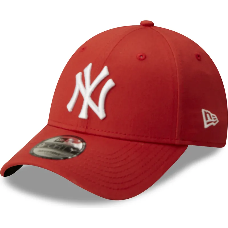 kasketter-buet-rod-justerbar-rem-9forty-league-essential-fra-new-york-yankees-mlb-af-new-era