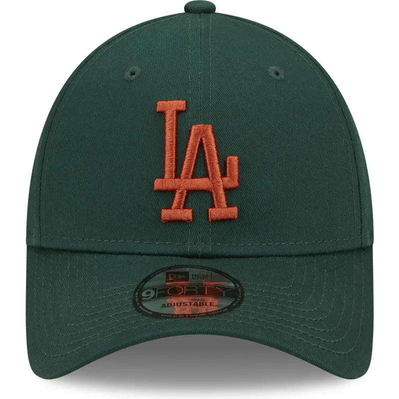 kasketter-buet-gron-justerbar-rem-marron-9forty-league-essential-fra-los-angeles-dodgers-mlb-af-new-era
