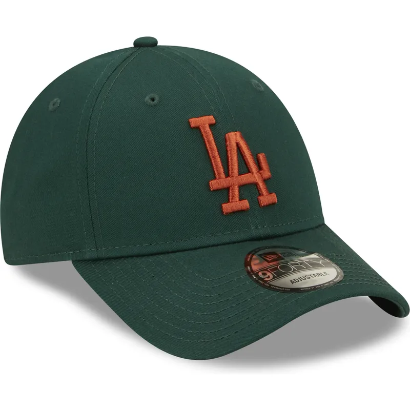 kasketter-buet-gron-justerbar-rem-marron-9forty-league-essential-fra-los-angeles-dodgers-mlb-af-new-era