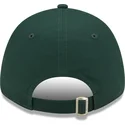 gron-justerbar-buet-kasket-med-brunt-logo-9forty-league-essential-fra-los-angeles-dodgers-mlb-fra-new-era