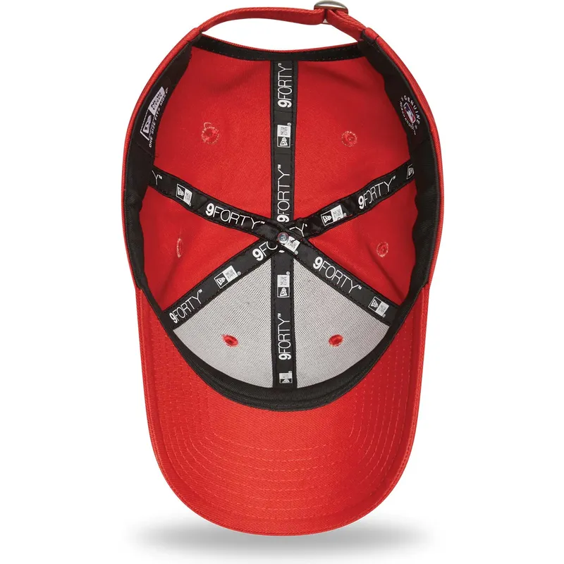 kasketter-buet-rod-justerbar-rem-9forty-seasonal-infill-fra-new-york-yankees-mlb-af-new-era