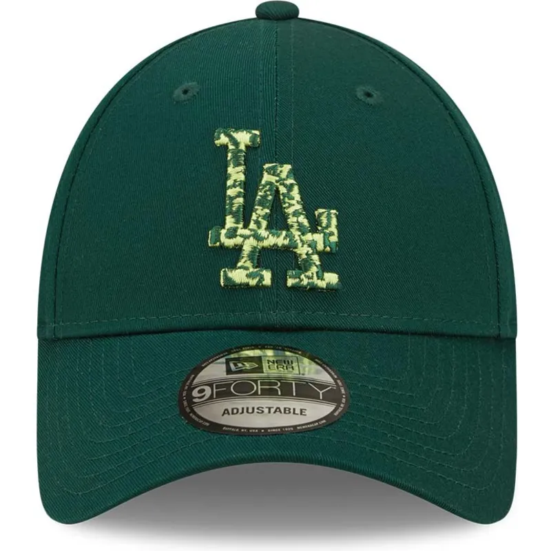 kasketter-buet-gron-justerbar-rem-9forty-seasonal-infill-fra-los-angeles-dodgers-mlb-af-new-era