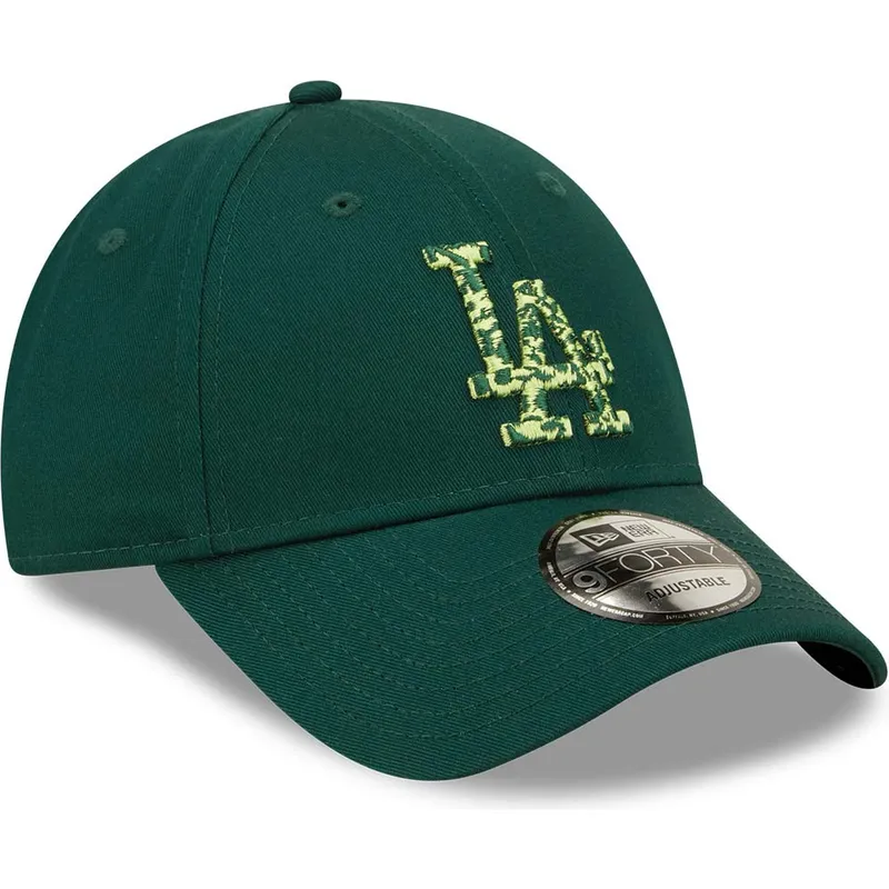 kasketter-buet-gron-justerbar-rem-9forty-seasonal-infill-fra-los-angeles-dodgers-mlb-af-new-era