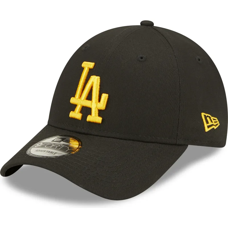 kasketter-buet-sort-justerbar-rem-9forty-league-essential-fra-los-angeles-dodgers-mlb-af-new-era