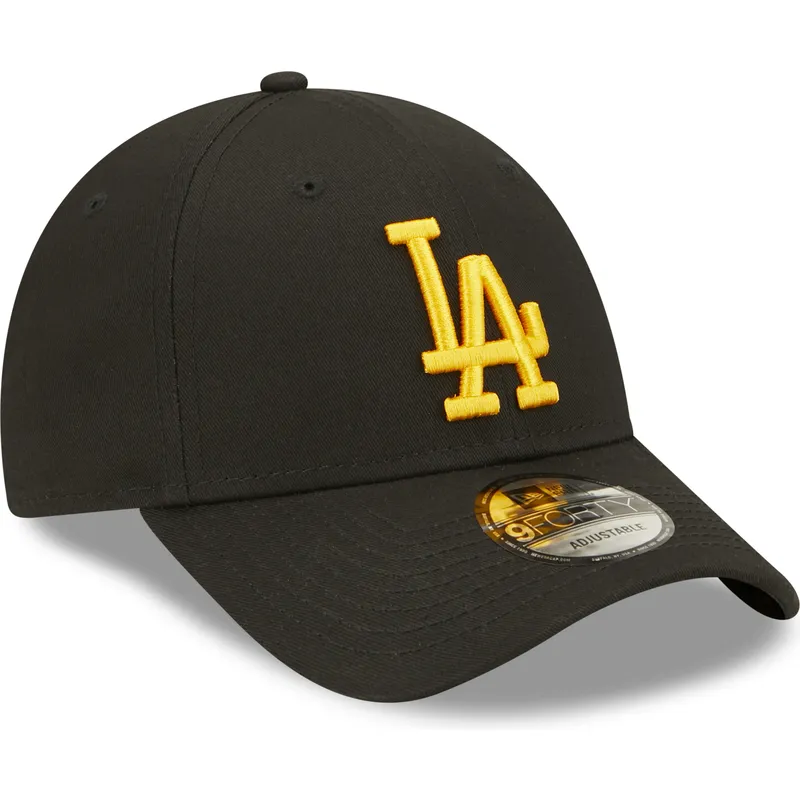 kasketter-buet-sort-justerbar-rem-9forty-league-essential-fra-los-angeles-dodgers-mlb-af-new-era