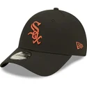 kasketter-buet-sort-justerbar-rem-marron-9forty-league-essential-fra-chicago-white-sox-mlb-af-new-era