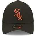 kasketter-buet-sort-justerbar-rem-marron-9forty-league-essential-fra-chicago-white-sox-mlb-af-new-era