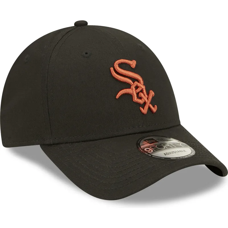 kasketter-buet-sort-justerbar-rem-marron-9forty-league-essential-fra-chicago-white-sox-mlb-af-new-era kasketter-buet-sort-justerbar-rem-marron-9forty-league-essential-fra-chicago-white-sox-mlb-af-new-era
