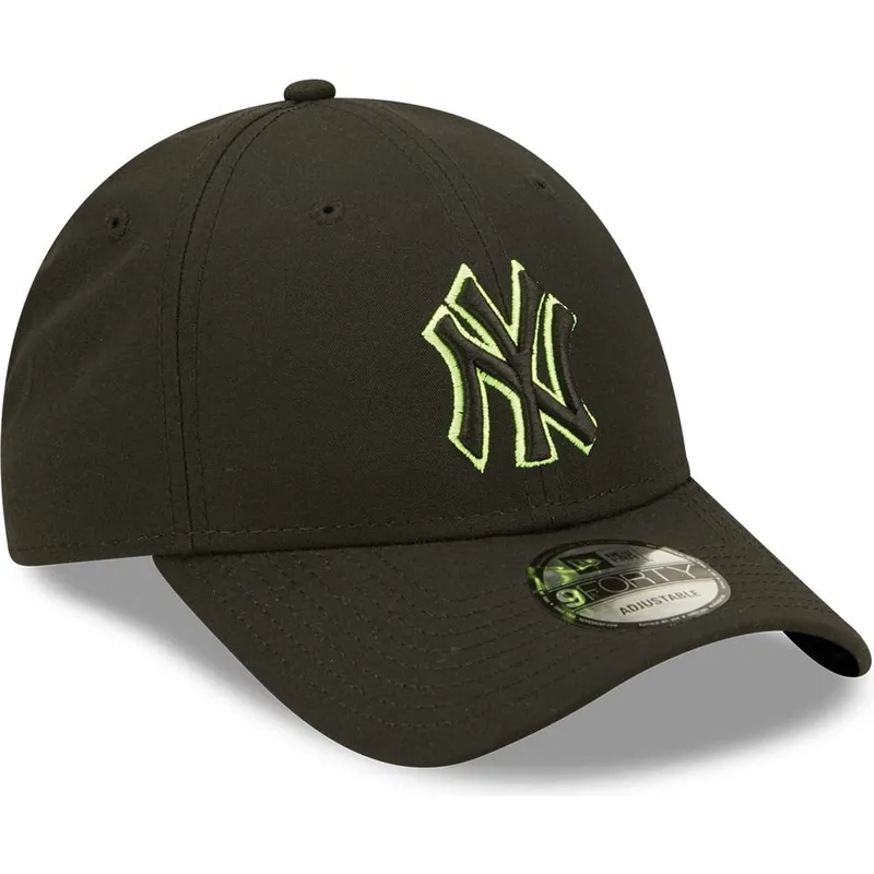kasketter-buet-sort-snapback-9forty-neon-pack-repreve-fra-new-york-yankees-mlb-af-new-era