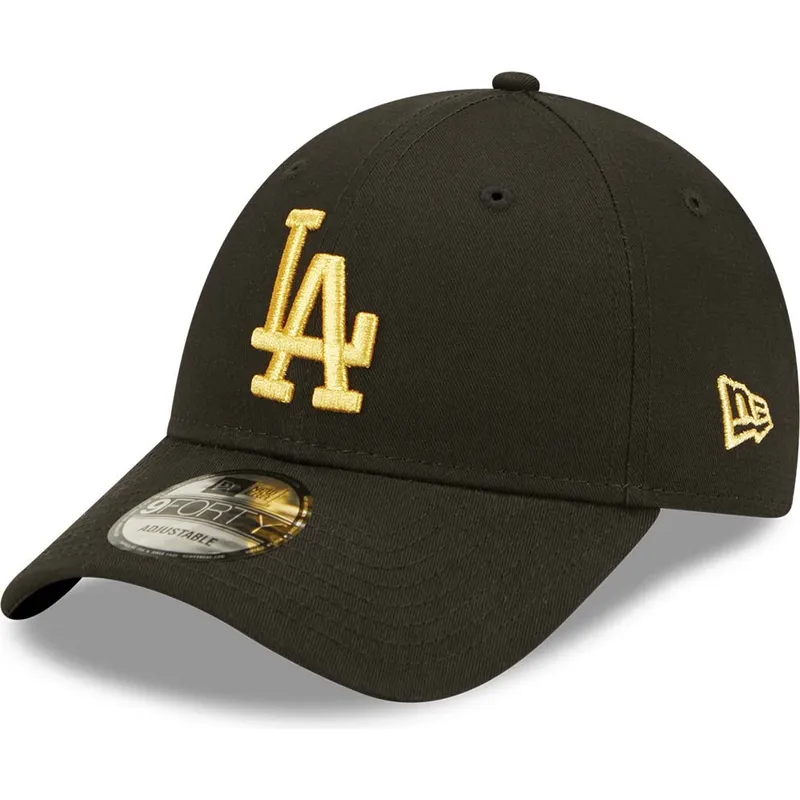 kasketter-buet-sort-justerbar-rem-dorado-9forty-metallic-fra-los-angeles-dodgers-mlb-af-new-era