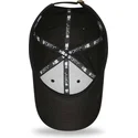 sort-justerbar-kasket-med-buet-skygge-og-gyldent-logo-9forty-metallic-los-angeles-dodgers-mlb-fra-new-era