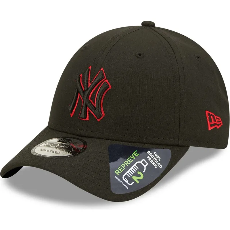 kasketter-buet-sort-snapback-9forty-neon-pack-repreve-fra-new-york-yankees-mlb-af-new-era kasketter-buet-sort-snapback-9forty-neon-pack-repreve-fra-new-york-yankees-mlb-af-new-era