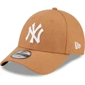 kasketter-buet-brun-justerbar-rem-9forty-the-league-melton-wool-fra-new-york-yankees-mlb-af-new-era