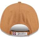 kasketter-buet-brun-justerbar-rem-9forty-the-league-melton-wool-fra-new-york-yankees-mlb-af-new-era