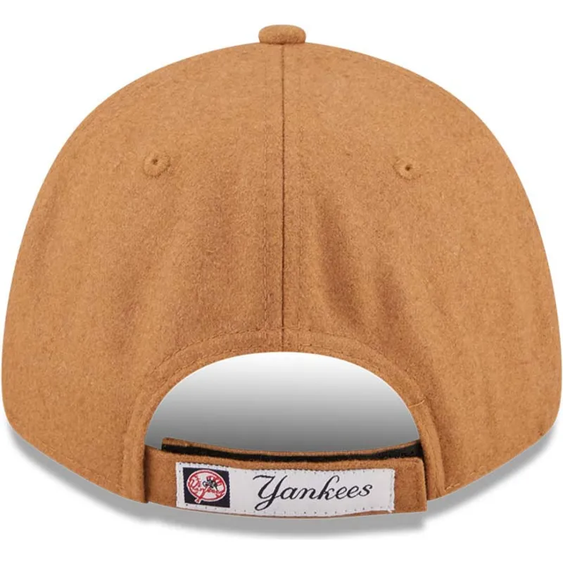 kasketter-buet-brun-justerbar-rem-9forty-the-league-melton-wool-fra-new-york-yankees-mlb-af-new-era