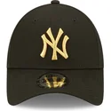 kasketter-buet-sort-justerbar-rem-dorado-9forty-metallic-fra-new-york-yankees-mlb-af-new-era