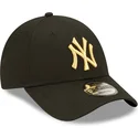 kasketter-buet-sort-justerbar-rem-dorado-9forty-metallic-fra-new-york-yankees-mlb-af-new-era