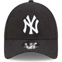 new-era-new-york-yankees-mlb-the-league-melton-wool-9forty-justerbar-sort-buet-kasket