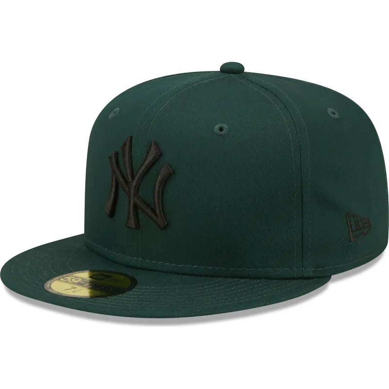 kasketter-flad-gron-tilpasset-59fifty-league-essential-fra-new-york-yankees-mlb-af-new-era
