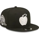 sort-flad-snapback-9fifty-ny-apple-kasket-fra-new-york-yankees-mlb-fra-new-era