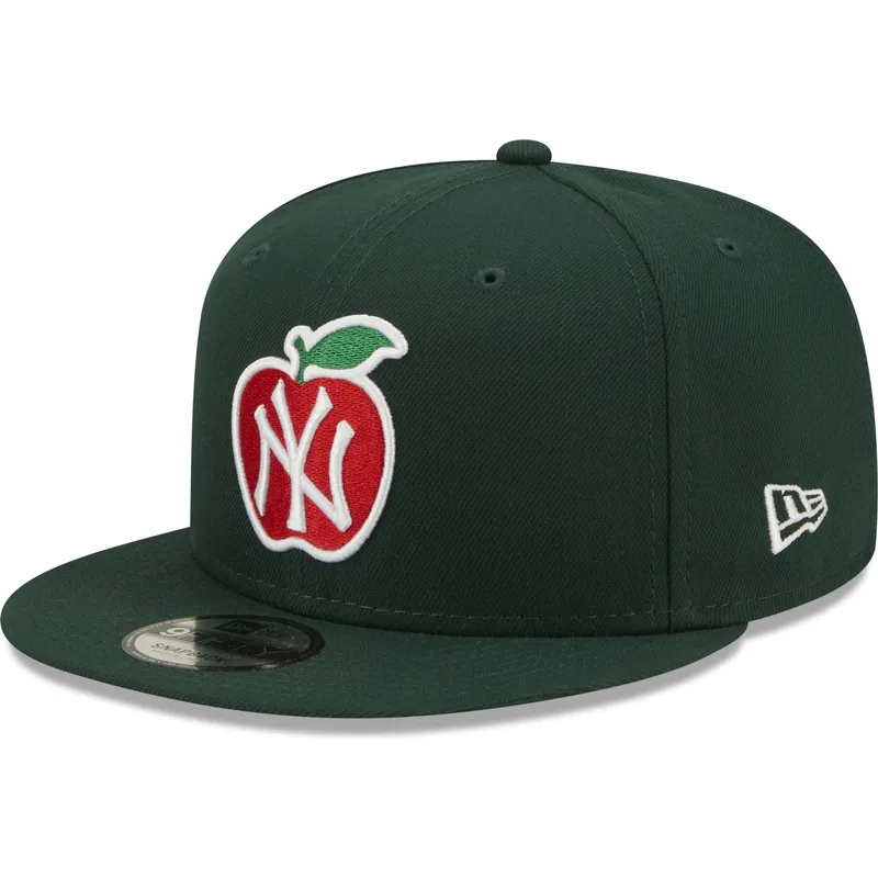 kasketter-flad-gron-snapback-9fifty-ny-apple-fra-new-york-yankees-mlb-af-new-era