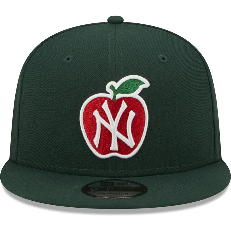kasketter-flad-gron-snapback-9fifty-ny-apple-fra-new-york-yankees-mlb-af-new-era
