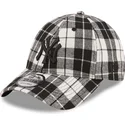 kasketter-buet-sort-justerbar-rem-9forty-plaid-fra-new-york-yankees-mlb-af-new-era
