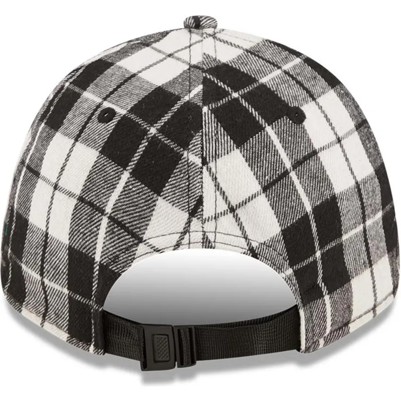 kasketter-buet-sort-justerbar-rem-9forty-plaid-fra-new-york-yankees-mlb-af-new-era