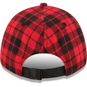 rod-justerbar-buet-kasket-med-sort-logo-9forty-plaid-fra-boston-red-sox-mlb-fra-new-era