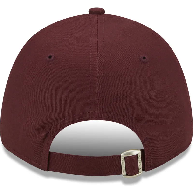 kasketter-buet-rod-justerbar-rem-granate-9forty-league-essential-fra-new-york-yankees-mlb-af-new-era