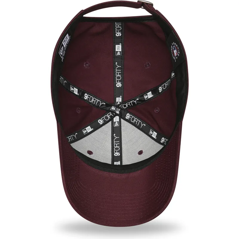 kasketter-buet-rod-justerbar-rem-granate-9forty-league-essential-fra-new-york-yankees-mlb-af-new-era