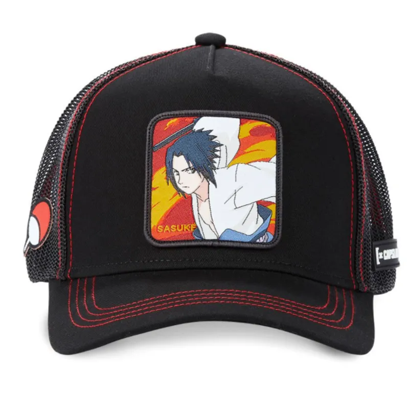kasket-trucker-sort-sasuke-uchiha-fir2-naruto-fra-capslab