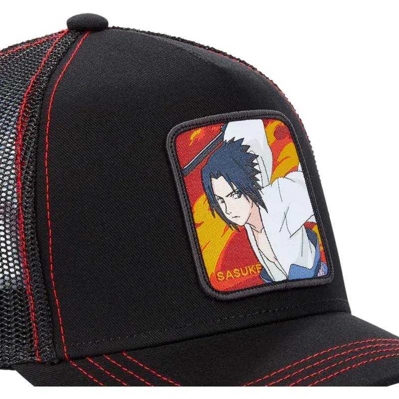 kasket-trucker-sort-sasuke-uchiha-fir2-naruto-fra-capslab