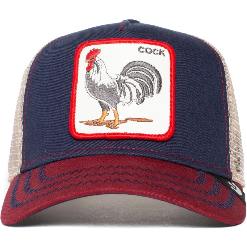 trucker-kasket-marinebla-hane-all-american-rooster-fra-goorin-bros