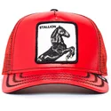 rod-trucker-kasket-med-hest-stallion-cherry-mustang-the-farm-fra-goorin-bros