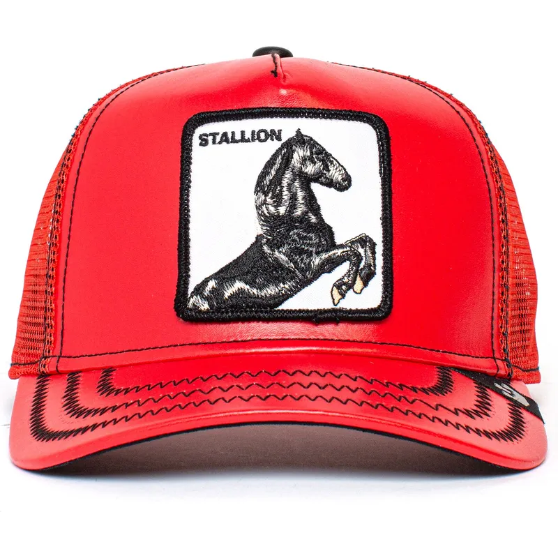 trucker-kasket-rod-hest-stallion-cherry-mustang-the-farm-fra-goorin-bros
