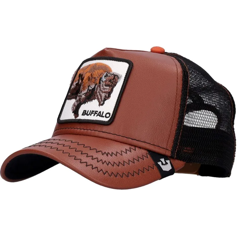 kasketter-buet-brun-snapback-the-farm-af-goorin-bros
